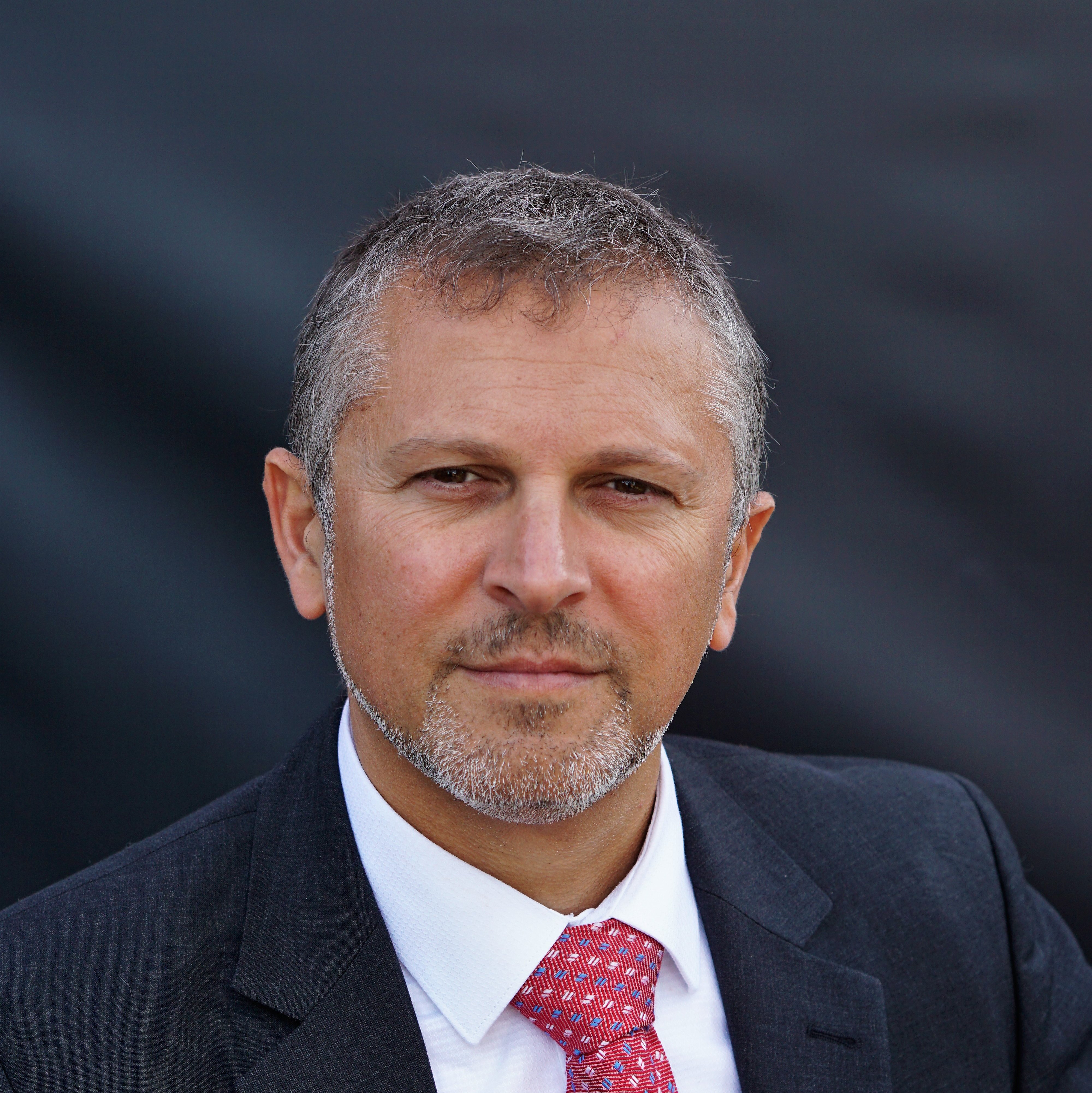 portrait Daniele Rossio (man with red tie)
